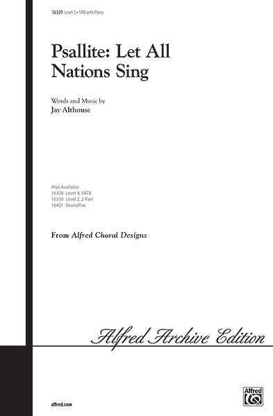 Jay Althouse: Psallite: Let All Nations Sing: SAB: Vocal Score