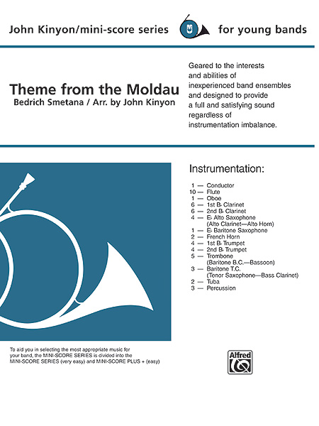 Bedrich Smetana: Theme from The Moldau: Concert Band: Score and Parts