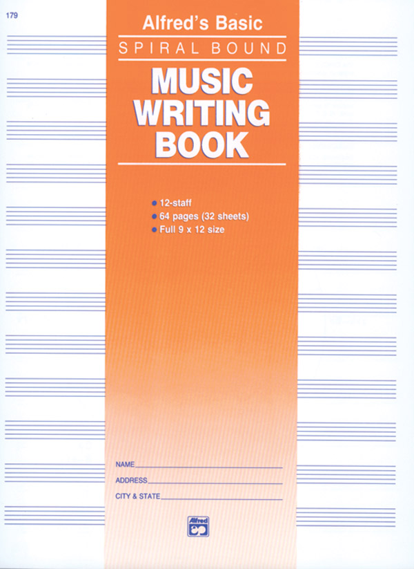 12 Stave Music Writing Book (9 x 12): Manuscript