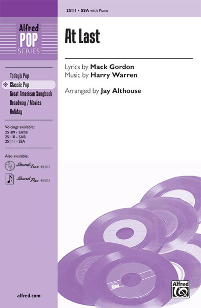 Mack Gordon Harry Warren: At Last: Mixed Choir: Vocal Score