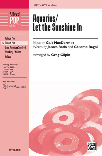 Galt MacDermot: Aquarius / Let the Sunshine In (from Hair): SATB: Vocal Score
