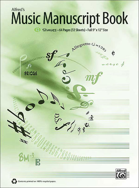 Alfred's Music Manuscript Book  12-Stave: Manuscript