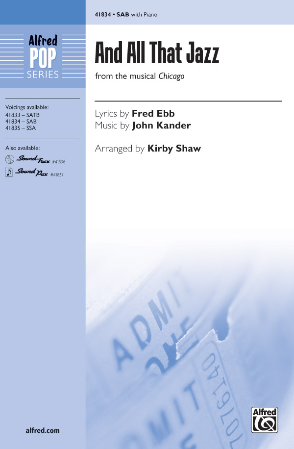 John Kander: And All That Jazz: SAB: Vocal Score