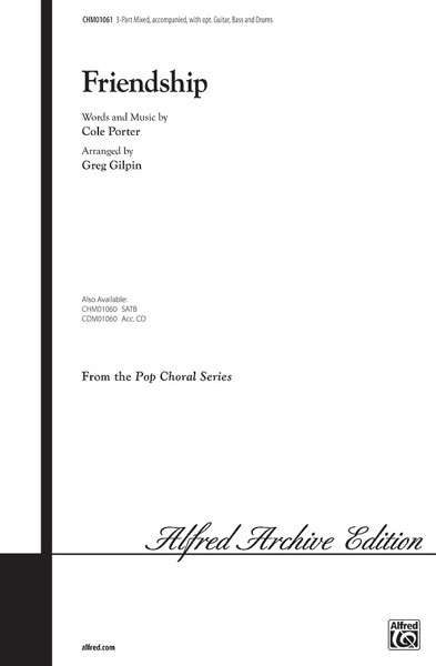 Cole Porter: Friendship: 3-Part Choir: Vocal Score