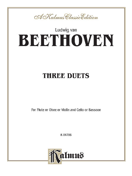 Ludwig van Beethoven: Three Duets: C Clef Instrument: Score