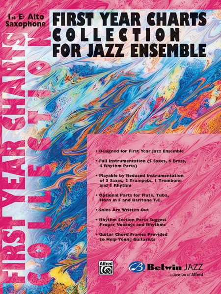 First Year Charts Collection for Jazz Ensemble: Alto Saxophone: Instrumental