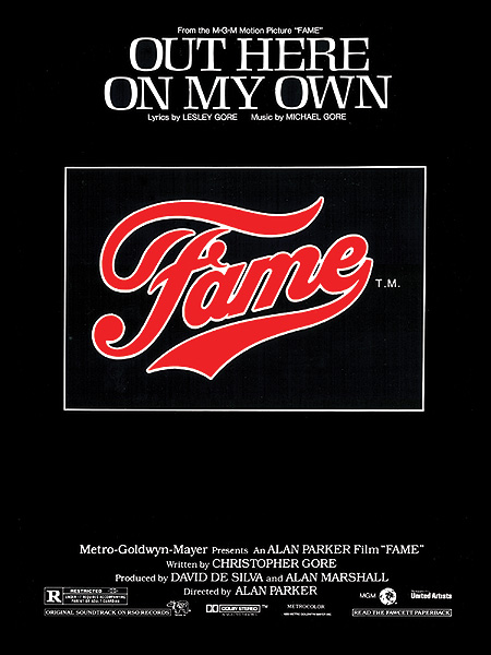 Michael Gore: Out Here on My Own from Fame: Piano  Vocal  Guitar: Single Sheet