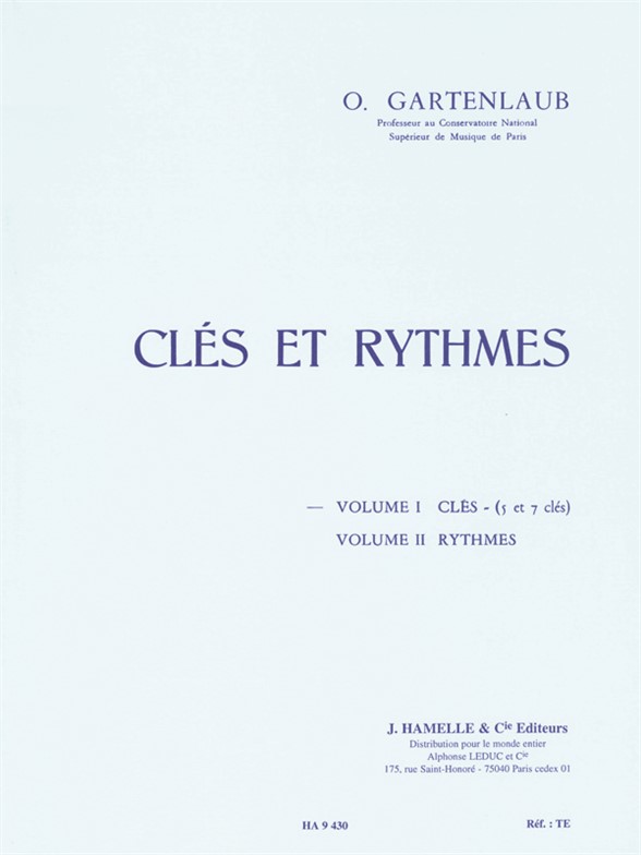 Gartenlaub: Cles Et Rythmes Volume 1 5 Cles Et 7 Cles: Instrumental Work