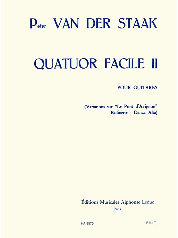 Quatuor Facile 2: Guitar Ensemble: Instrumental Work