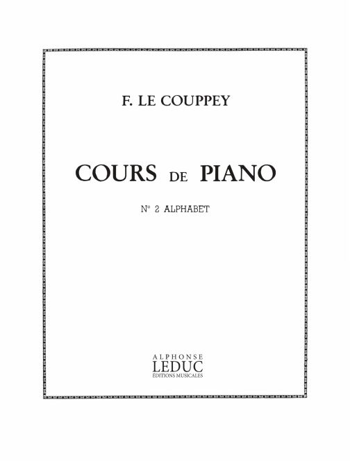 Flix Le Couppey: Cours de Piano 2: L'Alphabet 25 Etudes Tres Facile