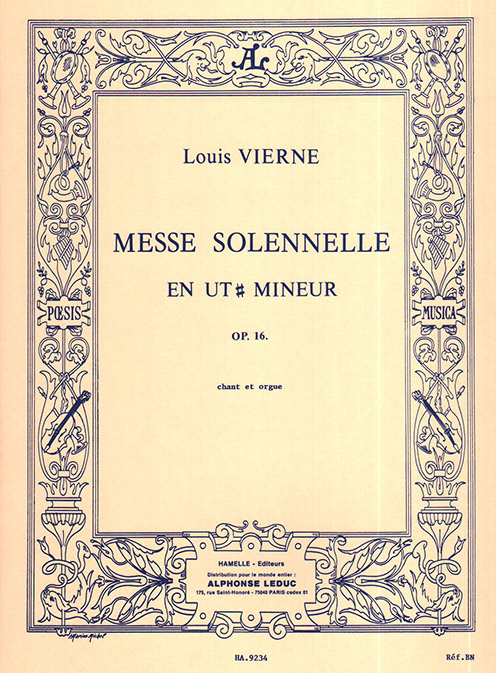 Louis Vierne: Messe solennelle en ut dise mineur: SATB: Vocal Score