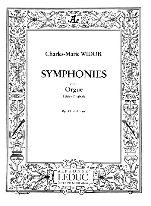 Charles-Marie Widor: Symphonie For Organ No.6 Op.42 No.2: Organ: Instrumental