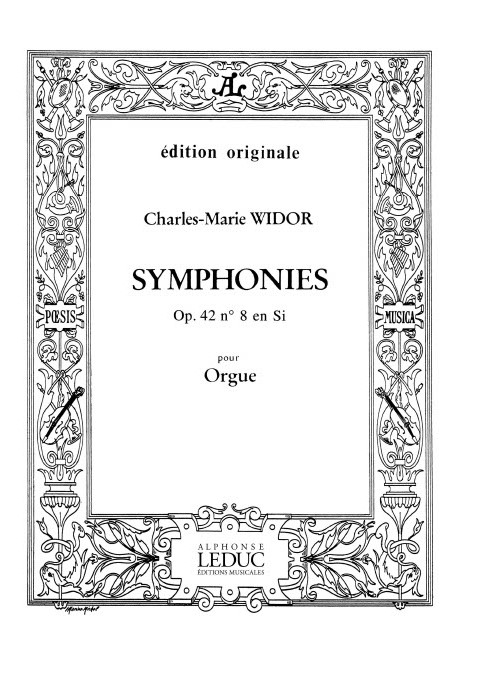 Charles-Marie Widor: Symphonie For Organ No.8 Op.42 No.4 - Sheet Music