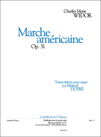 Charles-Marie Widor: Marche Americaine: Organ: Instrumental Work