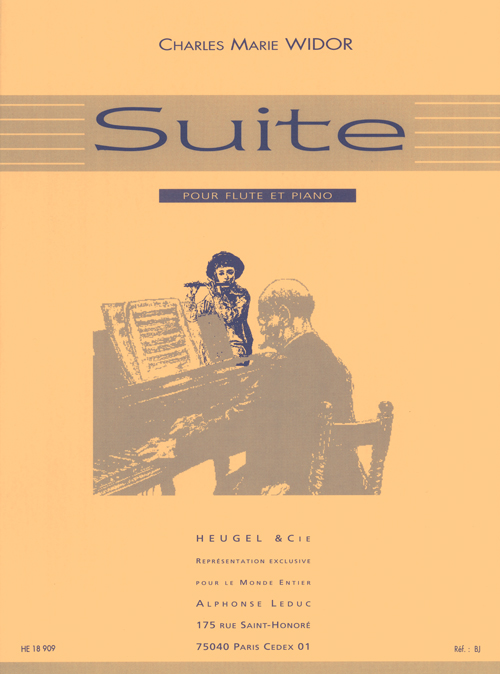 Charles-Marie Widor: Suite pour fl�te et piano  op. 34: Flute: Instrumental Work