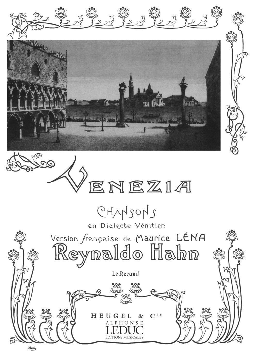 Reynaldo Hahn: Venezia: Voice: Vocal Album