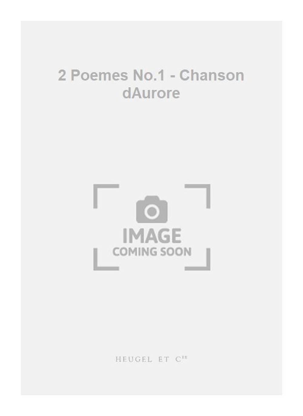 Maurice Jaubert: 2 Poemes No.1 - Chanson dAurore