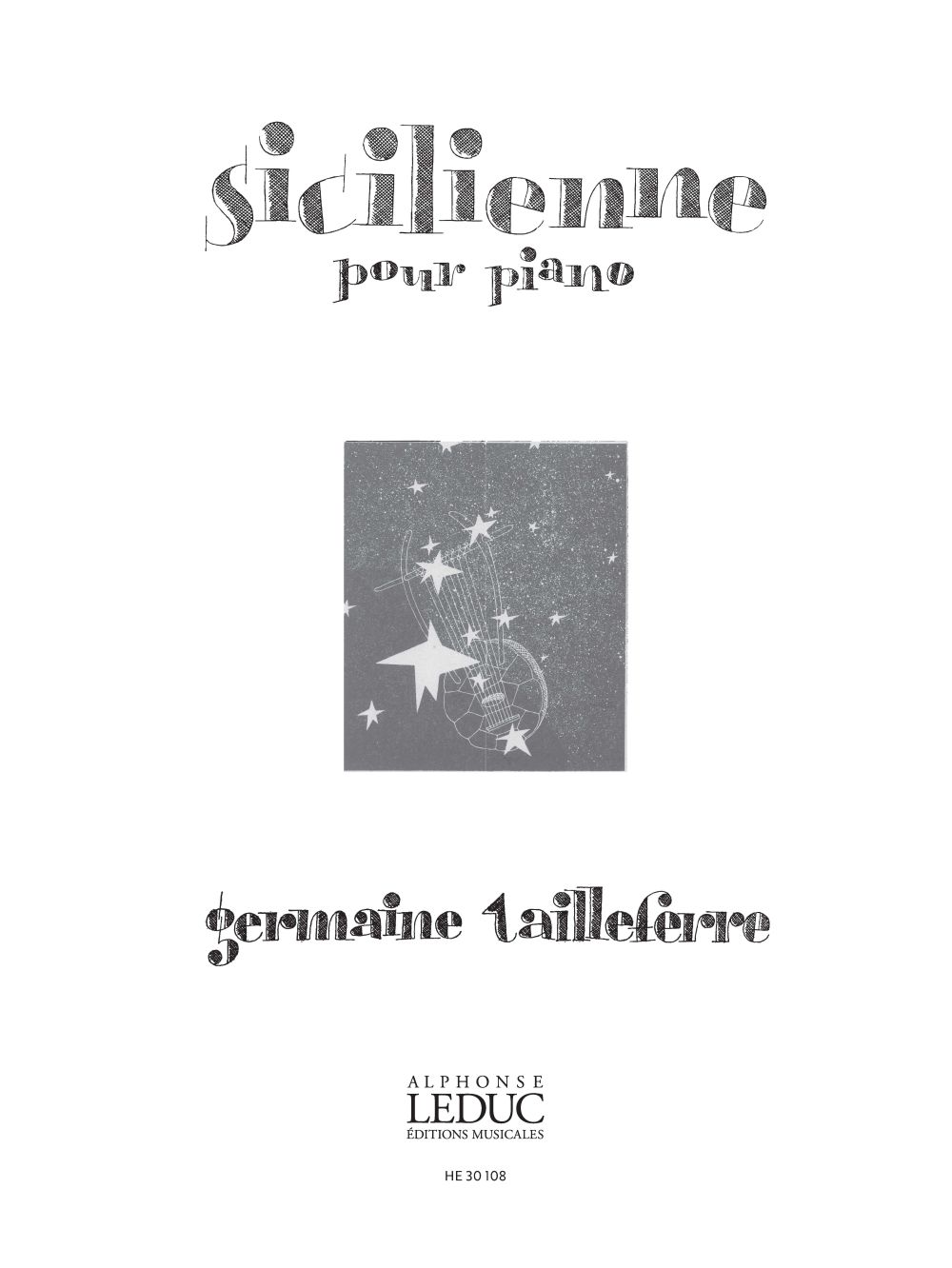 Germaine Tailleferre: Sicilienne: Piano: Instrumental Work
