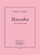 Francis Poulenc: Mazurka Pour Voix Grave Et Piano: Voice: Score