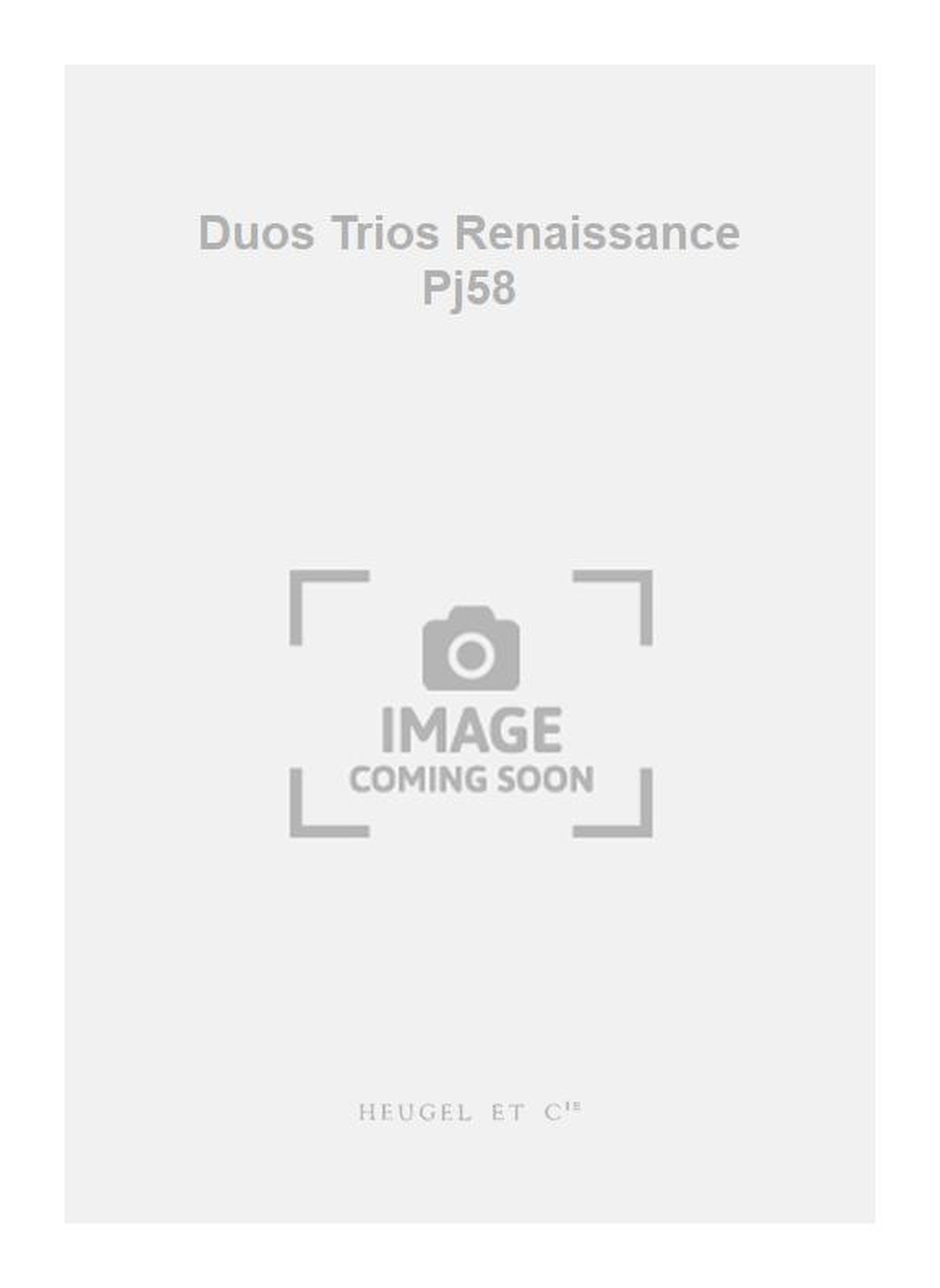 Dottin: Duos Trios Renaissance Pj58