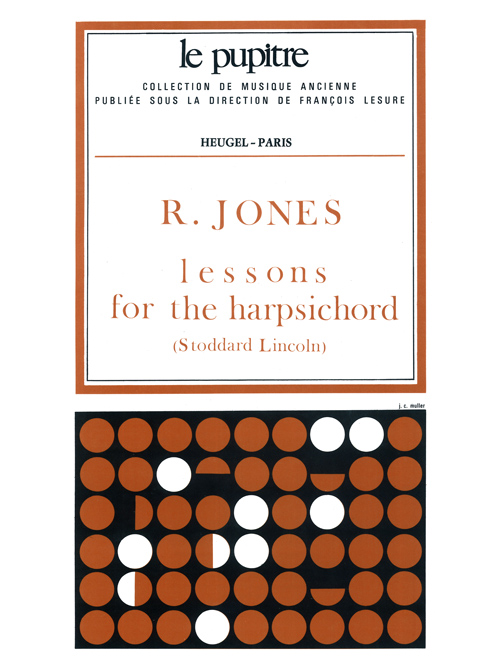 Jones: Lessons fot the harpsichord (pièces de clavecin): Harpsichord: