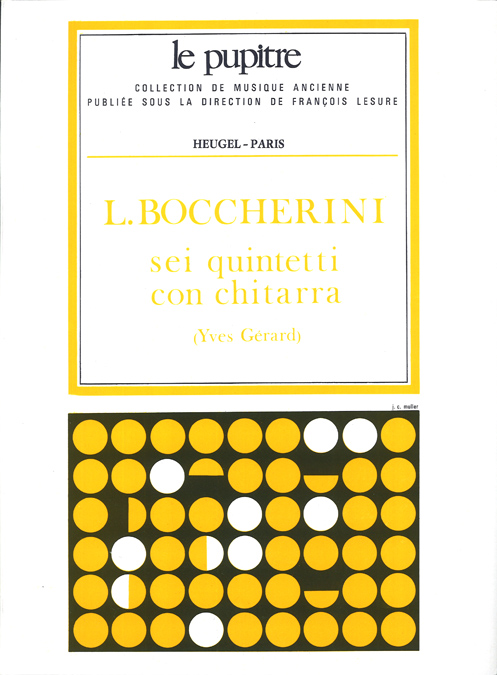 Luigi Boccherini: Sei quintetti con chitarra: Guitar: Score
