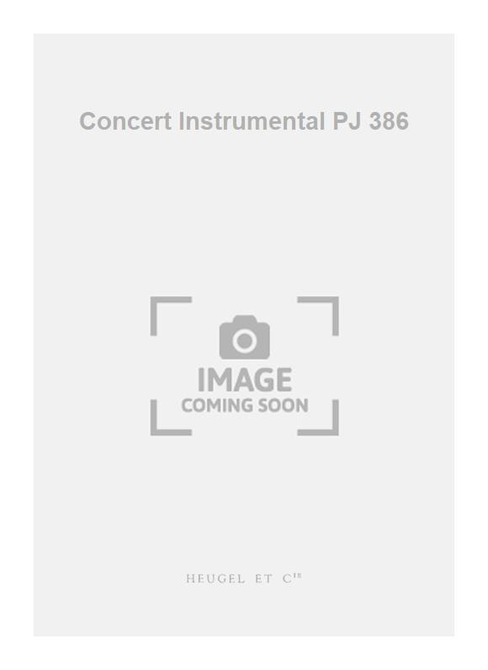 Marin Marais: Concert Instrumental PJ 386