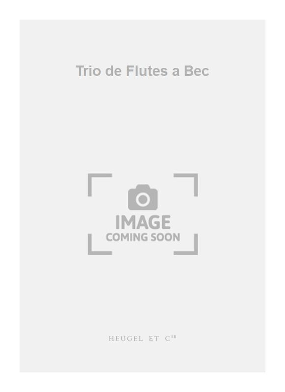 Georg Philipp Telemann: Trio de Flutes a Bec