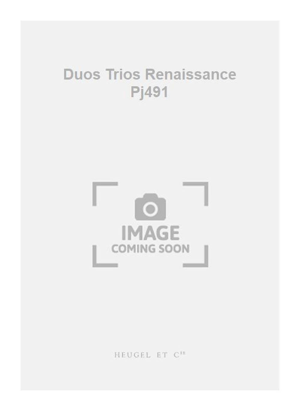 Luca Marenzio: Duos Trios Renaissance Pj491