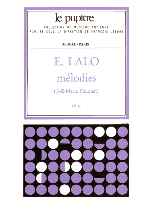 Edouard Lalo: Mlodies [Lp69]: Voice: Score