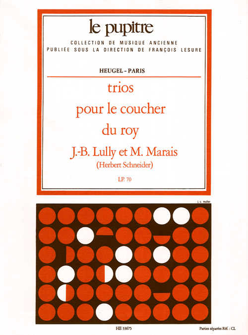 Jean-Baptiste Lully: Trios pour le coucher du roy: Orchestra: Score