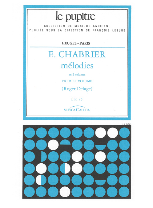 Emmanuel Chabrier: Mélodies Vol.1: Voice: Score