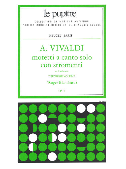 Antonio Vivaldi: Mottetti A Canto Solo Con Stromenti Vol. 2: SATB: Score