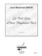 Johann Sebastian Bach: Petit Livre Danna Magdalena Bach Piano