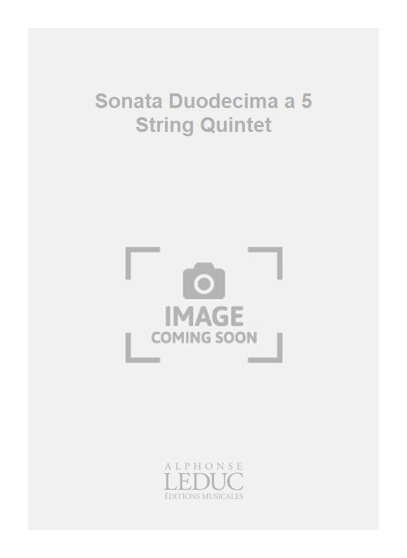Johann Rosenmller: Sonata Duodecima a 5 String Quintet