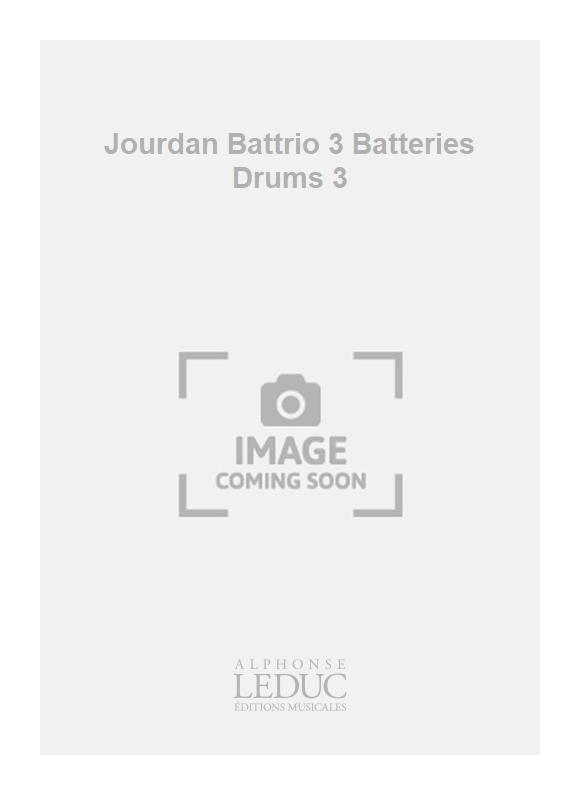 Frederic Jourdan: Jourdan Battrio 3 Batteries Drums 3
