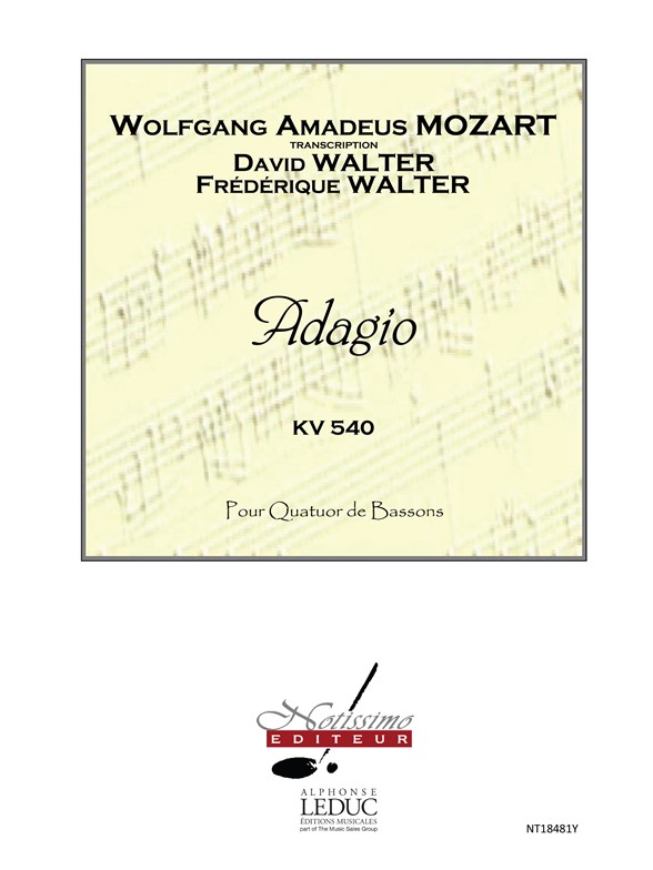 Wolfgang Amadeus Mozart: Mozart Walter D. Adagio 4 Bassoons