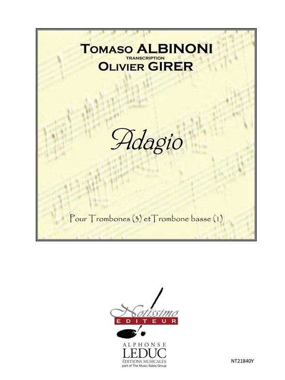Tomaso Albinoni: Adagio 3 Trombones & Bass Trombone