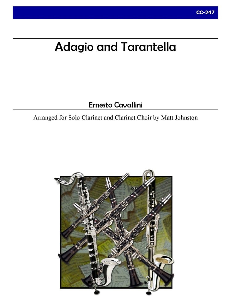Ernesto Cavallini: Adagio and Tarantella: Woodwind Ensemble: Score and Parts