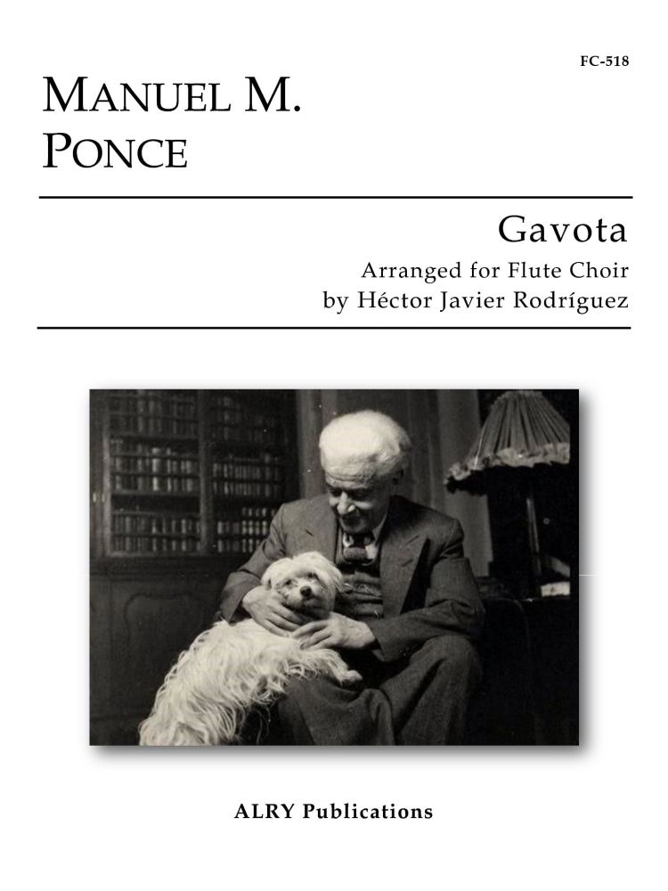 Manuel M. Ponce: Gavota: Woodwind Ensemble: Score and Parts