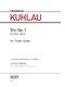 Friedrich Kuhlau: Trio No. 1  Op. 86: Woodwind Ensemble: Score and Parts