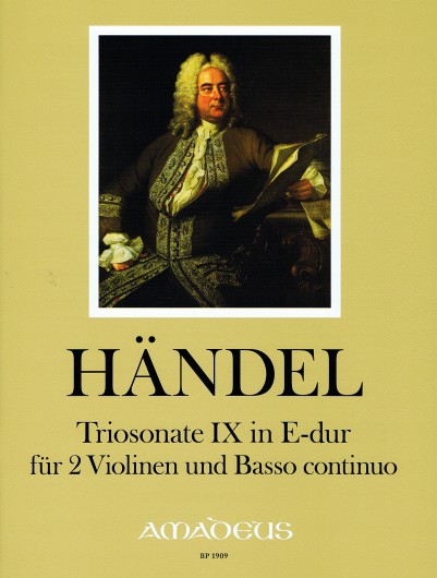Georg Friedrich Händel: Trio Sonata IX in E Major: Violin: Score and Parts