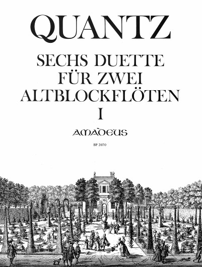 Johann Joachim Quantz: 6 Duette für zwei Altblockflöten Op. 2 Vol. 1: Recorder