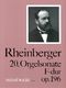 Josef Rheinberger: 20. Organ sonata F major op. 196: Organ: Instrumental Work