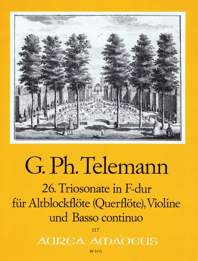 Georg Philipp Telemann: 26. Triosonate in F-dur - TWV 42:F6: Treble Recorder