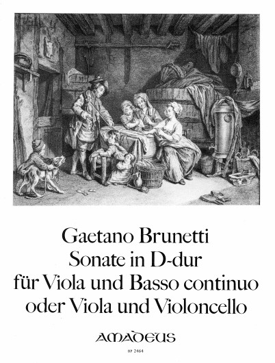 Gaetano Brunetti: Sonata D major: Viola: Instrumental Work