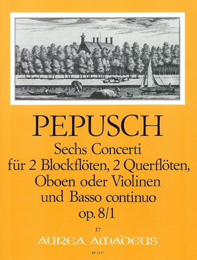 John Christopher Pepusch: Concerto F major op. 8-I: Chamber Ensemble: Score and