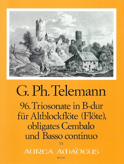 Georg Philipp Telemann: Trio Sonata in B flat Major: Treble Recorder: