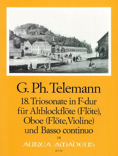 Georg Philipp Telemann: Trio Sonata in F Major No 18 For Treble Recorder: