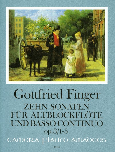 Finger: Sonaten(10) 1 Op.3 (1-5): Treble Recorder: Score and Parts